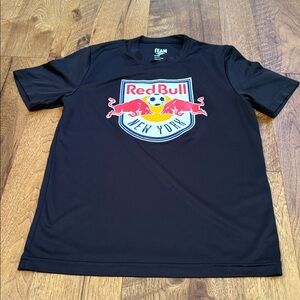 Team 365 Boy’s Black Red Bull 6 Short Sleeve Tee Size L (14/16)